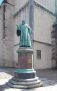 Lutherstatue in der Nähe des ElbRivera Hotel Magdeburg