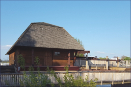 Schiffsmühle auf der Elbe