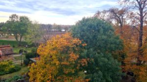 Blick von Dachterrasse im ElbRivera Hotel Magdeburg