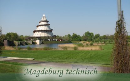 Jahrtausendturm in der Nähe des ElbRivera Hotel Magdeburg