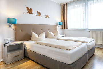 Doppelzimmer im ElbRivera Hotel Magdeburg